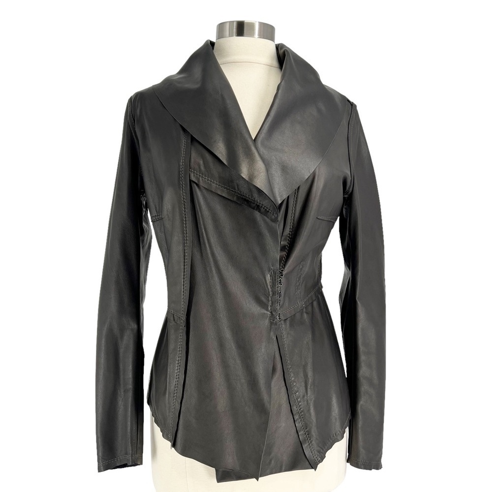 GIMO'S Women's Lightweight Leather Jacket EU 46